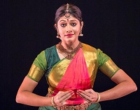 Bharatanatyam Dancer Rama Vaidyanathan performing during 'Dancing Across Generations: Performance and Panel Discussion' cultural event presented by Embassy of India, Washington DC, in collaboration with Dakshina Dance Company, at Atlas Performing Arts Centre on October 29, 2015.