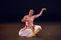 Bharatanatyam Dancer Prof. C.V. Chandrasekhar performing during 'Dancing Across Generations: Performance and Panel Discussion' cultural event presented by Embassy of India, Washington DC, in collaboration with Dakshina Dance Company, at Atlas Performing Arts Centre on October 29, 2015.