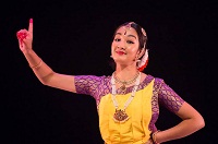 Bharatanatyam Dancer Nisha Ramamurthy performing during 'Dancing Across Generations: Performance and Panel Discussion' cultural event presented by Embassy of India, Washington DC, in collaboration with Dakshina Dance Company, at Atlas Performing Arts Centre on October 29, 2015.