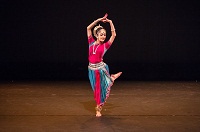Odissi Dancer Arushi Mudgal performing during 'Dancing Across Generations: Performance and Panel Discussion' cultural event presented by Embassy of India, Washington DC, in collaboration with Dakshina Dance Company, at Atlas Performing Arts Centre on October 29, 2015.