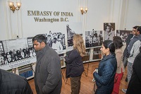 Guests viewing photos on life of Dr. B. R. Ambedkar in the photo exhibition which was declared open on 9th Dec 2016.