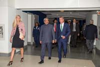 Defence Minister Shri Manohar Parrikar and US Secretary of Defense Dr Ashton Carter at Pentagon on August 29, 2016.