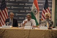 Defence Minister Shri Manohar Parrikar at the roundtable interaction organised by US-India Business Council with US Defence Industry representatives on August 30, 2016