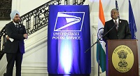 Mr. Ronald A. Stroman, US Deputy Postmaster General addressing the gathering at the Diwali Celebration and Diwali Forever Stamp Dedication event hosted by the Embassy of India, Washington, DC, on November 18.