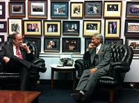Ambassador Dr. S. Jaishankar meeting with Congressman Eliot Engel, Ranking Democrat of House Foreign Affairs Committee on January 7, 2014.
