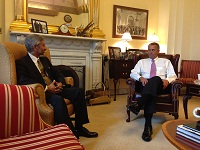Ambassador Dr. S. Jaishankar meeting  with House Speaker John Boehner on January 14, 2014.