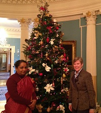 Foreign Secretary Sujatha Singh with Rose Gottemoeller, Acting Under Secretary for Arms Control and International Security in Washington, DC on December 11, 2013. (Photo: Embassy of India)
