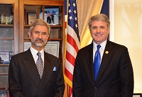 Ambassador Dr. S. Jaishankar meeting Chairman Michael McCaul of House Committee on Homeland Security on January 15, 2014 .