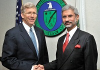 Ambassador Dr. S. Jaishankar meeting U.S Deputy Secretary of Energy Daniel B. Poneman at the US Department of Energy on January 10, 2014.