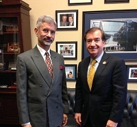 Ambassador Dr. S. Jaishankar meeting with the Chairman of House Foreign Affairs Committee, Congressman Ed Royce on January 28, 2014.