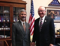 Ambassador Dr. S. Jaishankar meeting with the Chairman of House Armed Services Committee, Congressman Howard P. 'Buck' McKeon on January 28, 2014.
