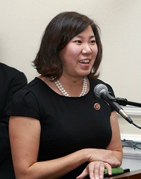 Ms. Grace Meng, Congresswoman, New York, speaking on the occasion.