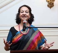 Dr. Maina Chawla Singh speaking on the occasion.