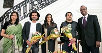 Presentation of bouquets.