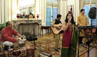 Songs performed by Ms. Swati Kanitkar (Vocal) accompanied by Mr. Debu Nayak on Tabla, Mr. Adnan Massod on Keyboard and Master Tej Kanitkar on Guitar, at the 'Eid-ul-Fitr' celebrations hosted at the Embassy Residence on July 31, 2016.