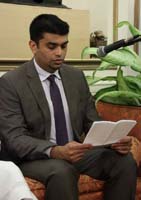 English Translation of Recitation from the Holy Quran by Mir Zahid Ali from Hyderabad Association of Washington Metropolitan Area, at the 'Eid-ul-Fitr' celebrations hosted at the Embassy Residence on July 31, 2016.