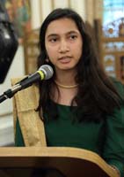 Vote of Thanks by Ms. Tameen Mohammad, sophomore at American University, at the 'Eid-ul-Fitr' celebrations hosted at the Embassy Residence on July 31, 2016.