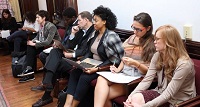 Interactive Q&A session during the briefing for the students of Global Policy Program, School of Advanced International Studies, Johns Hopkins University at Embassy of India, Washington DC on November 4, 2016