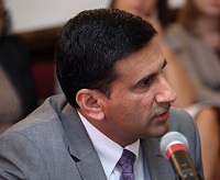 Counsellor(S&T) Tarun Mohindra addressing the students of Global Policy Program, School of Advanced International Studies, Johns Hopkins University during the briefing at Embassy of India, Washington DC on November 4, 2016