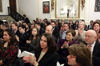 Guests in attendance at the Discussion event 'India and Israel: A Growing Relationship', presented at Embassy of India, Washington, DC on February 29, 2016 by American University in association with Embassies of India and Israel.