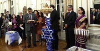 Singing of Hanukkah song.