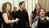 Hanukkah songs in Hebrew and English by Makela Young Jewish Professional Singers' group.