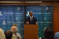 Ambassador Arun K. Singh Delivering Talk at East-West Center, Hawaii.