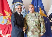 Ambassador Arun K. Singh Interaction with Lt Gen Anthony G Crutchfield, Deputy Commander, Pacific Command.