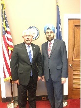 Ambassador Navtej Sarna Warmly received by Chairman House Rules Cmte Pete Sessions. Great friend of India; will continue to strengthen #IndiaUSbonds