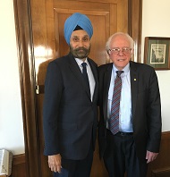 Ambassador Navtej Sarna warmly received by Sen. Bernie Sanders; enjoyed discussing positive outlook for Indian economy, strong #IndiaUSbonds and shared regional perspectives