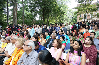 Guests in attendance on the occasion of celebration of India's 69th Independence Day at Embassy Residence on August 15, 2015.