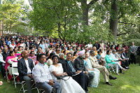 Guests in attendance on the occasion of celebration of India's 69th Independence Day at Embassy Residence on August 15, 2015.