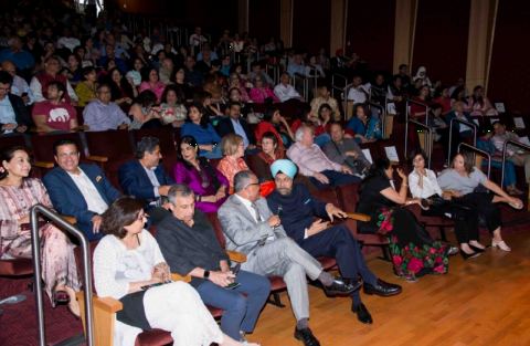 Guests in attendance at the concert "An Evening of Sufi Music" by Zila Khan at Lohrfink Auditorium at Georgetown University on Sunday, September 16, 2018, organized as part of India@70 celebrations.