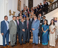 Ambassador Arun K. Singh meeting with the CII-IBF delegation, at the Indian Embassy, Washington, DC on  July 14, 2015.