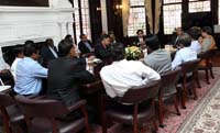 Participants of Advanced Global Leadership Program (AGLP-2016) at the Embassy of India, Washington, DC, on September 7.