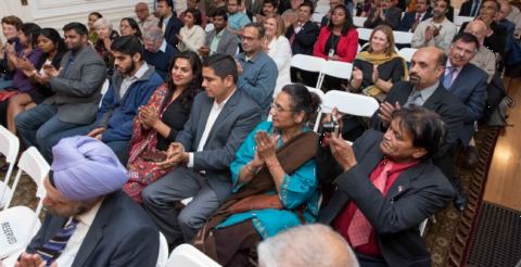 Guests in attendance at the "Celebration of 142nd Birth Anniversary of Sardar Vallabhbhai Patel" at the Embassy of India, Washington, DC on Tuesday, October 31, 2017.