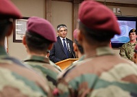 Ambassador Arun K. Singh inaugurated the Indo - US Special Forces Exercise Vajra Prahar at Joint Base Lewis McChord on 18 Jan 2016