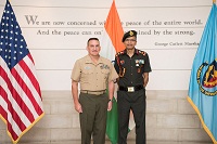 Military Attache Brig Ravi Murugan with Maj Gen Raymond Padilla, Commandant and President National Defence University