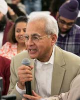 Interactive Q&A session with the artist Ms. Amrit Kaur Lohia at the cultural event "'Music Beyond Borders' - An Evening of Punjabi Folk and Sufi Classics And Amrita Pritam's poetry", presented by Embassy of India, Washington DC on October 7.