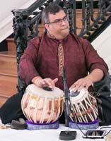 Tabla' Artist Dexter Raghunanan performing during "An Evening of Soul Stirring Ghazals" event, at Embassy of India, Washington DC on November 4.
