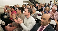 Guests in attendance at the cultural event "'New World Raga' - Communicating Across Musical Cultures", presented by Embassy of India, Washington DC on April 22.