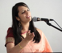 Reena Esmail performing songs during the cultural event "'New World Raga' - Communicating Across Musical Cultures" presented by Embassy of India, Washington DC on April 22.