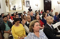 Guests in attendance at the cultural event "'New World Raga' - Communicating Across Musical Cultures", presented by Embassy of India, Washington DC on April 22.