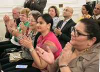 Guests in attendance at the cultural event "'New World Raga' - Communicating Across Musical Cultures", presented by Embassy of India, Washington DC on April 22.