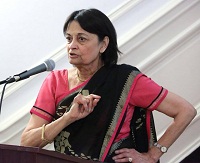 Interactive Q&A session at the event "'In Pursuit of Gods and Goddesses' - Tales of Fieldwork Chasing Temples and Images" - Talk by Prof. Vidya Dehejia, presented by Embassy of India, Washington DC on April 25.