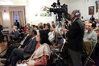 Guests in attendance at the event "'In Pursuit of Gods and Goddesses' - Tales of Fieldwork Chasing Temples and Images" - Talk by Prof. Vidya Dehejia, presented by Embassy of India, Washington DC on April 25.