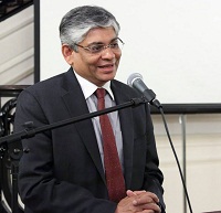 Ambassador Arun K. Singh making remarks at the event "'In Pursuit of Gods and Goddesses' - Tales of Fieldwork Chasing Temples and Images" - Talk by Prof. Vidya Dehejia, presented by Embassy of India, Washington DC on April 25.