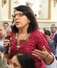 Interactive Q&A session at the event "'In Pursuit of Gods and Goddesses' - Tales of Fieldwork Chasing Temples and Images" - Talk by Prof. Vidya Dehejia, presented by Embassy of India, Washington DC on April 25.