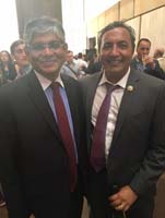 Ambassador Arun K. Singh meeting with Congressman Ami Bera (D-CA), Co- Chair of House India Caucus at Democratic National Convention, Philadelphia (July 25, 2016).
