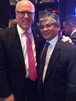 Ambassador Arun K. Singh meeting with Congressman Rep. Joe Crowley (D-NY), Vice Chair of Democratic Caucus at Democratic National Convention, Philadelphia (July 26, 2016)